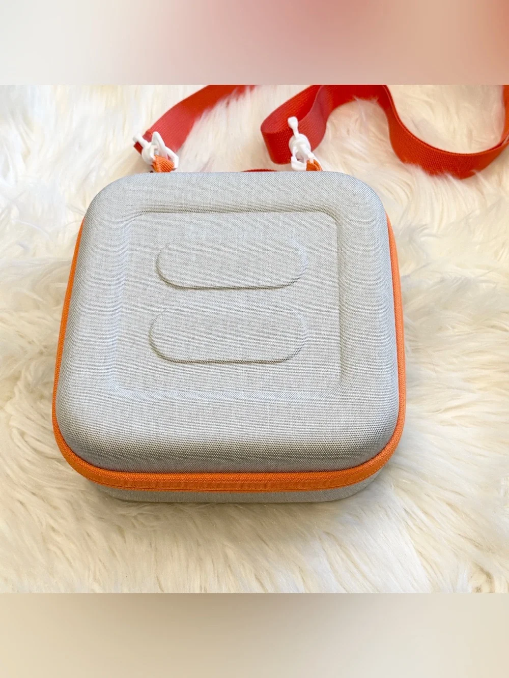 Kids Yoto Mini Player Hard Carrying Travel Case with Strap Orange/Gray